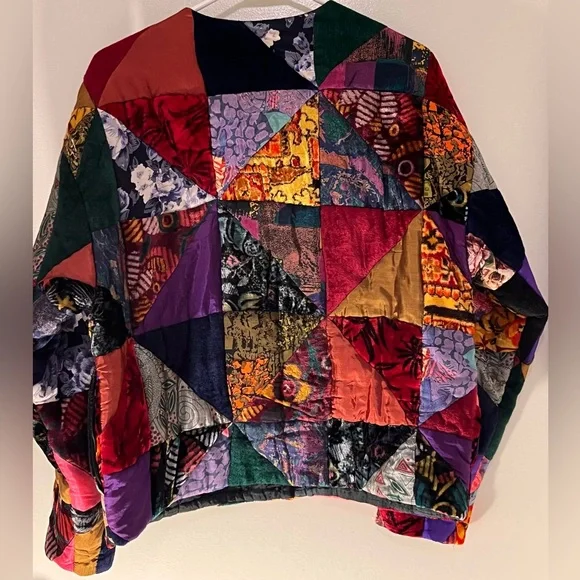 Sandy Starkman • Vintage Velvet patch bomber - Picture 6 of 13